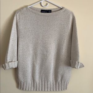 Liz Claiborne boat neck cotton blend sweater. XL